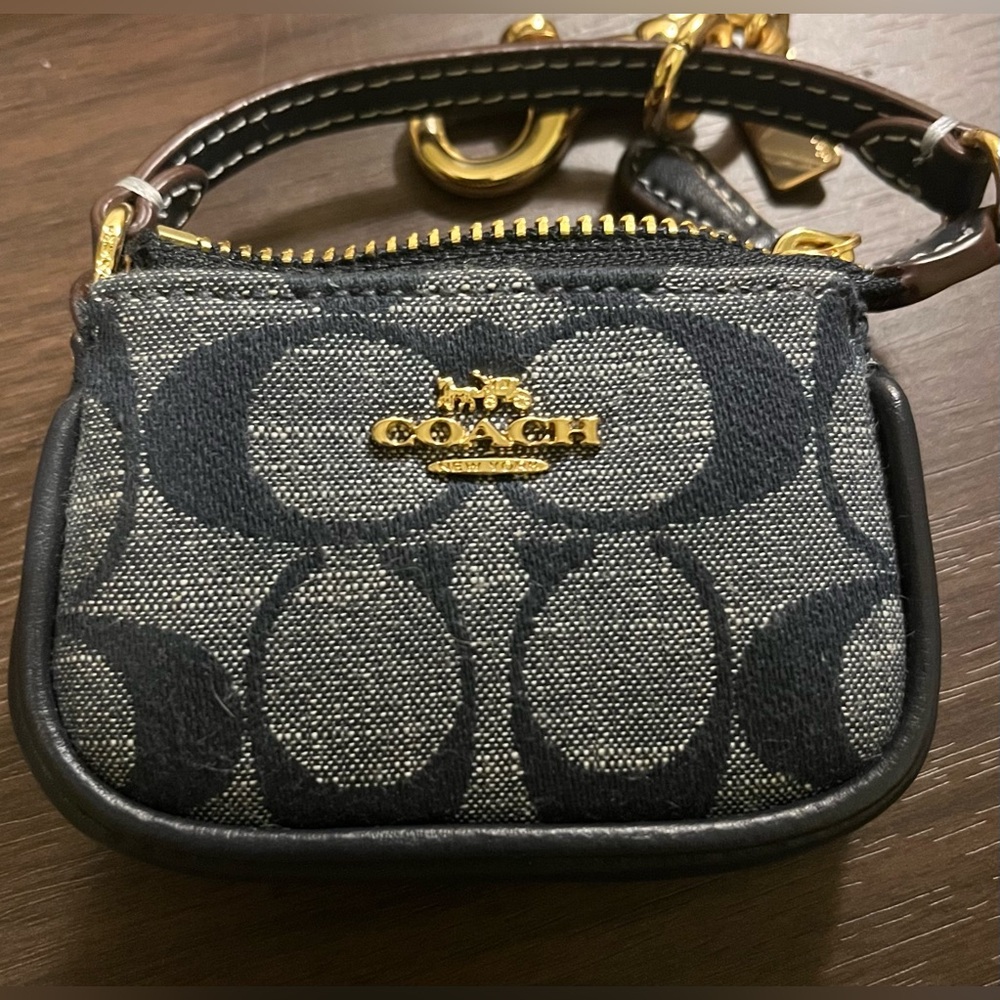 Coach MINI Denim Bag Charm! - Picture 2 of 7